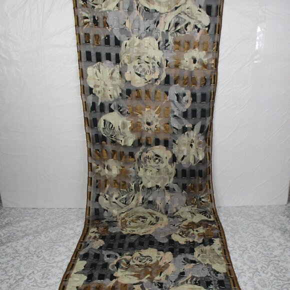 KIM ROGERS Sheer Floral Scarf NWT - Picture 3 of 9
